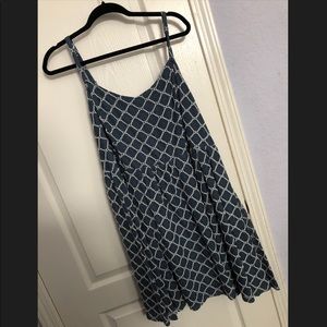 Blue dress with diamond design size 3 Torrid